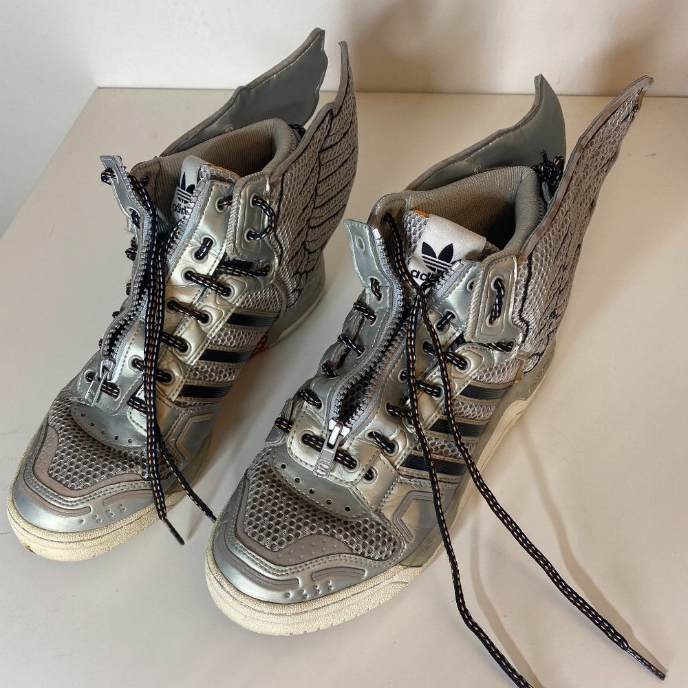 Exclusive Adidas x Jeremy Scott Silver Mesh Wings 2.0